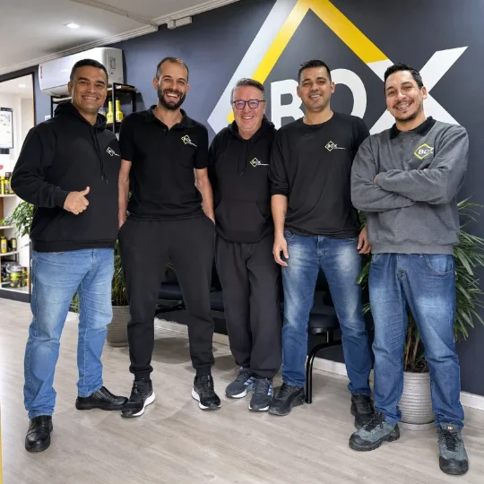 Equipe da BOX688 na recep&ccedil;&atilde;o